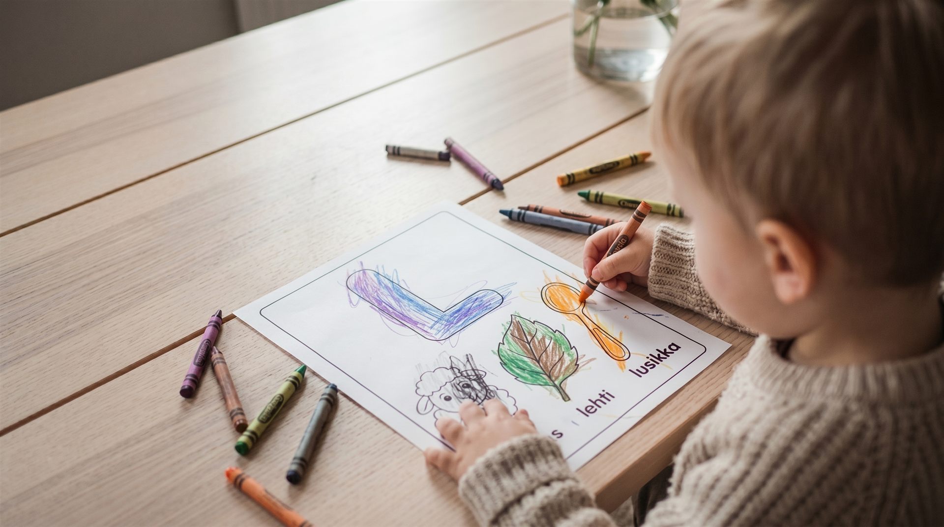 Värikynät valmiina rauhalliseen hetkeen