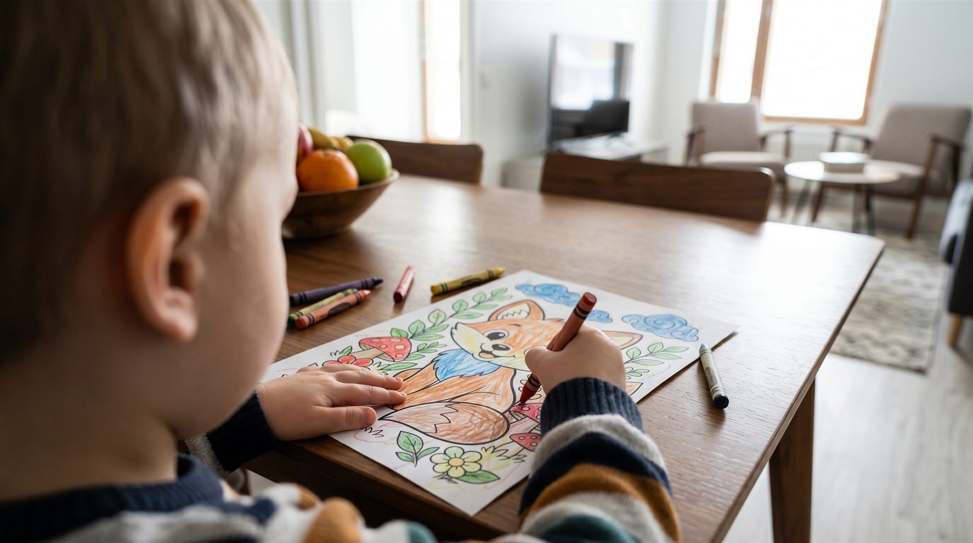 Kotona helposti aloitettava värityshetki