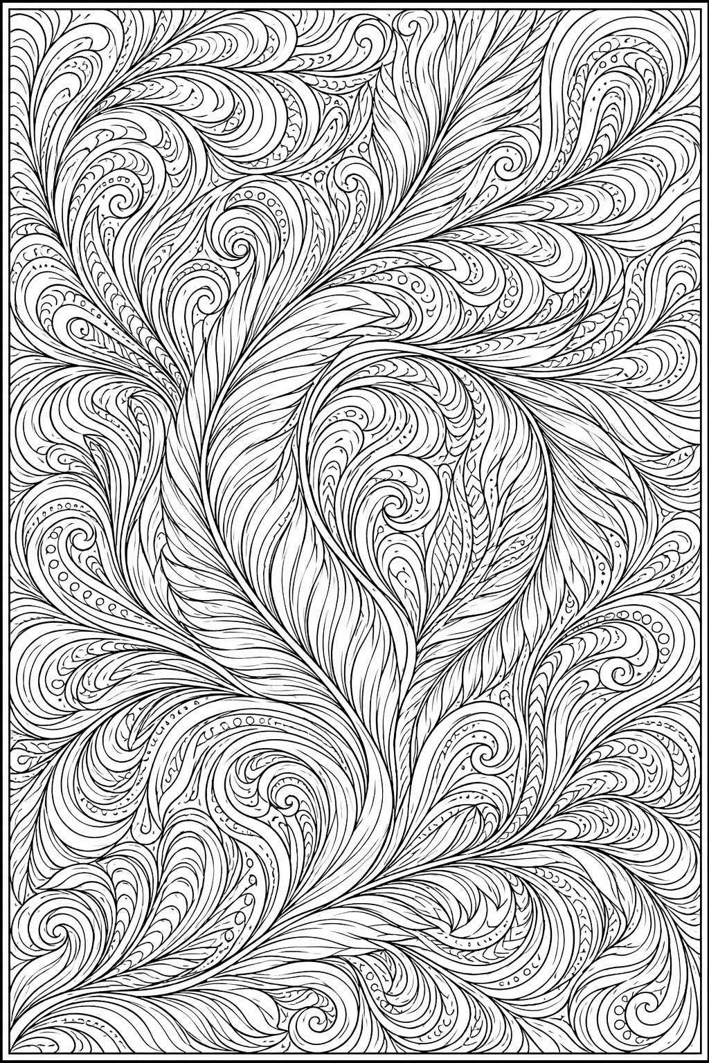 Höyhenvirta – värityssivu aikuisille