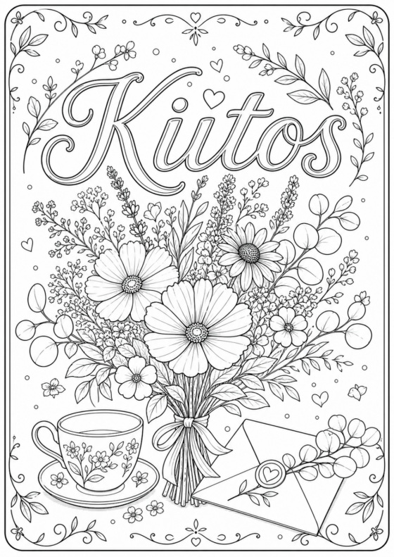 Kiitos – kukkakortti aikuisille